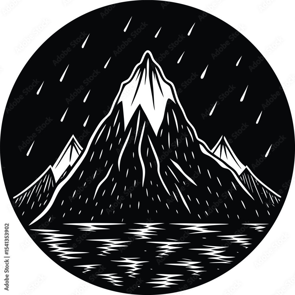 Monsoon Season Mountain Glow Effect
