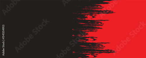 Black and red brush effect background. 
