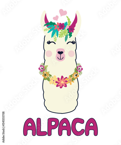 Alpacas T-Shirt Design, Typography, Vector Illustration