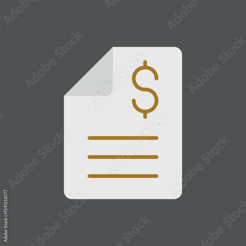 Colorful statement page with dollar sign detail. Useful for app or online finance themes.