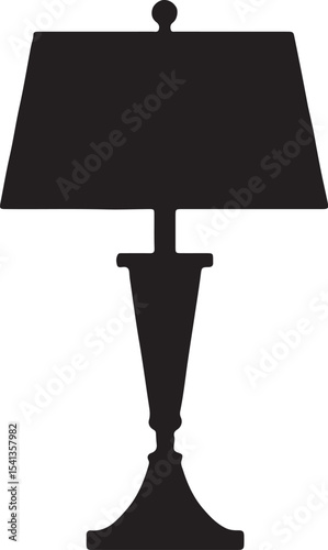 table lamp isolated on white background
