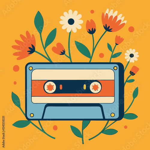 retro cassette tape