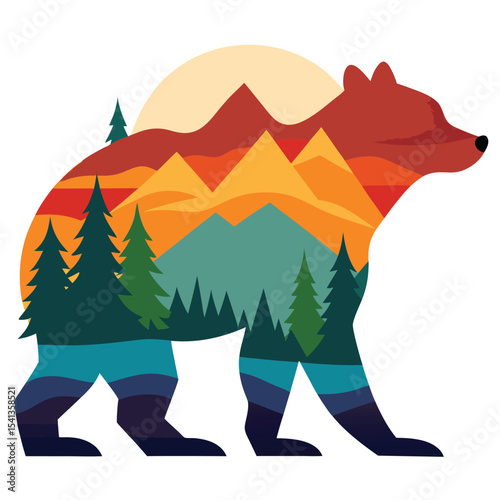 camping in the forest