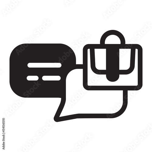 dialogue glyph icon