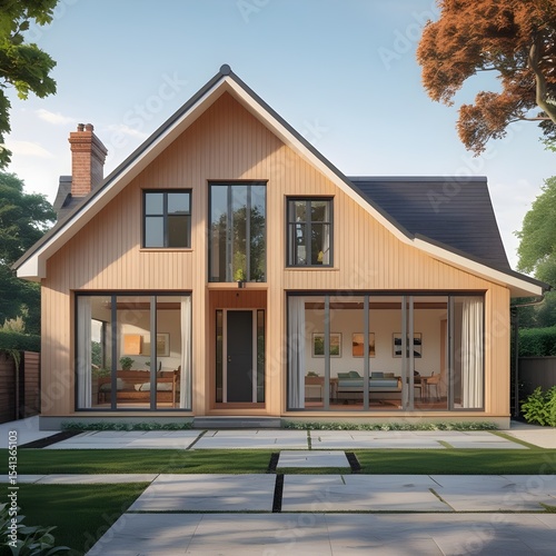 Modern home with open and enclosed pitches