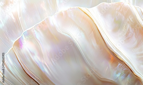 The picture shows an iridescent texture of subtle pearl nacre