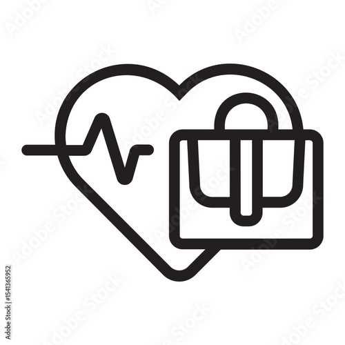 cardiogram line icon