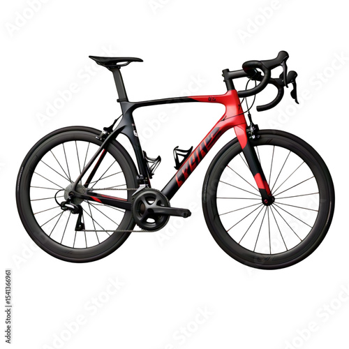 Road Bicycle Isolated on White Background PNG for Sport Design