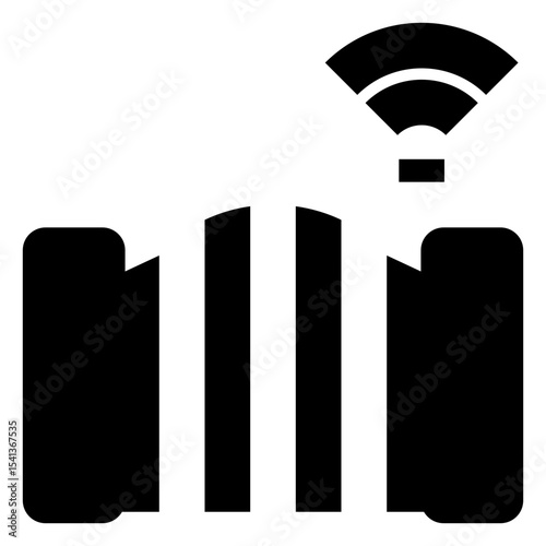 smart home solid icon set