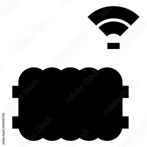 smart home solid icon set