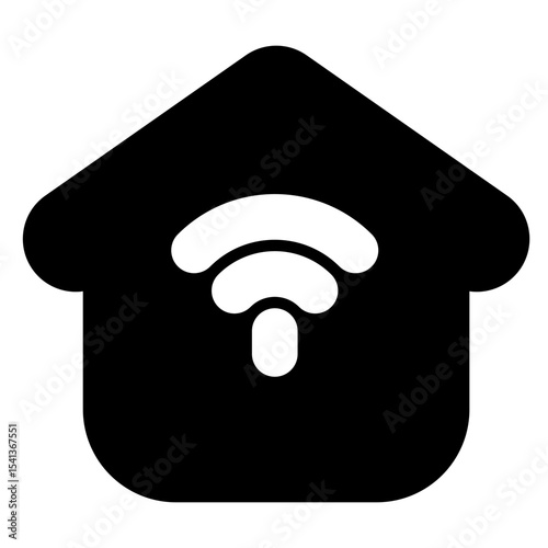 smart home solid icon set