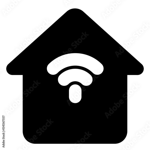 smart home solid icon set