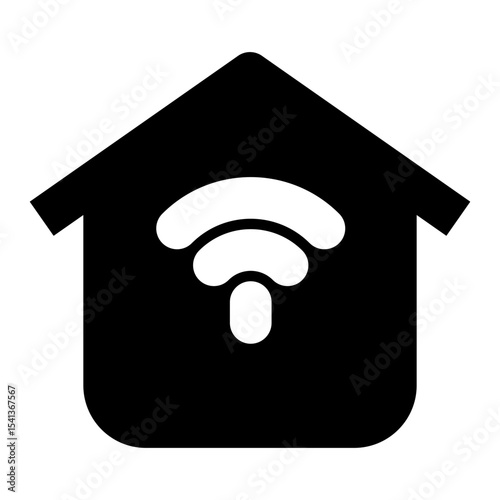 smart home solid icon set
