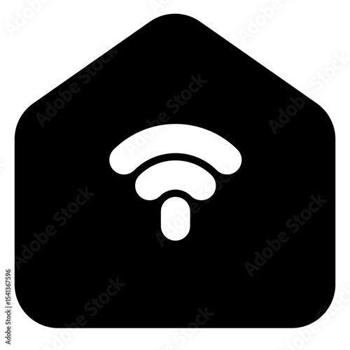 smart home solid icon set