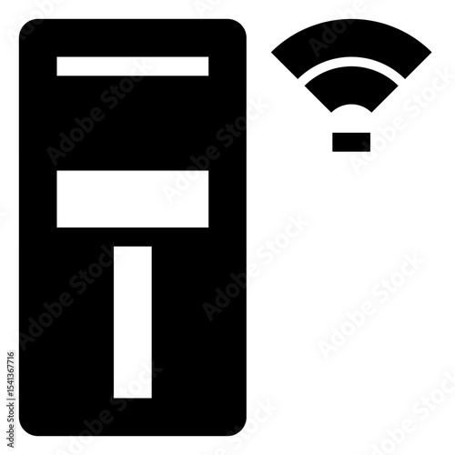 smart home solid icon set