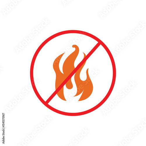 Fire warning sign Vector Image