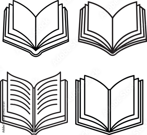 open book vector