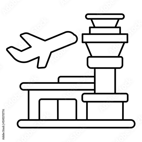 Airport icon design 