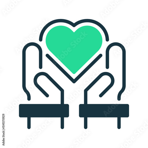 Empathy line icon. Universal creative premium symbol. Vector sign icon logo template. Vector illustration