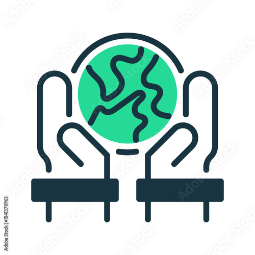 Responsibility line icon. Universal creative premium symbol. Vector sign icon logo template. Vector illustration