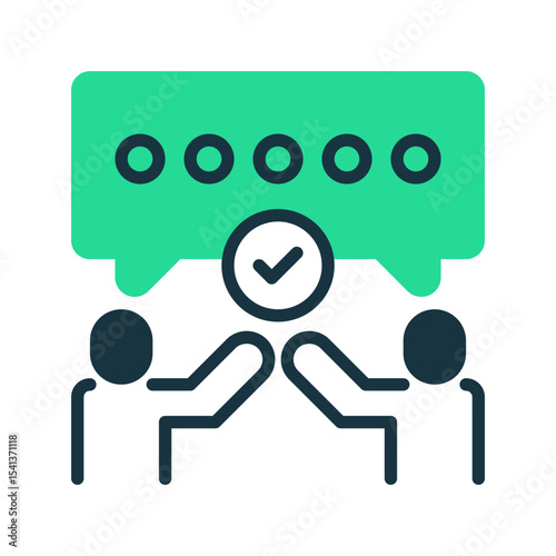 Communication line icon. Universal creative premium symbol. Vector sign icon logo template. Vector illustration