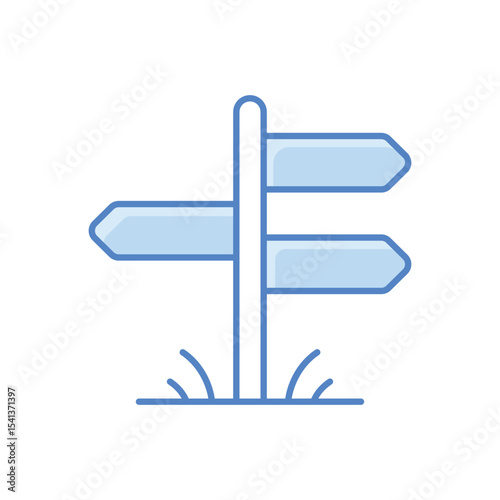 Direction Sign Icon vector