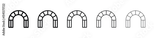 Archway icon for mobile concept and web design.
