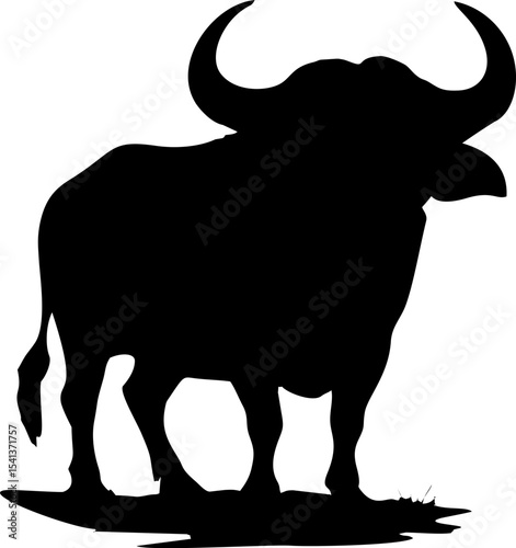 Bull silhouette Illustration