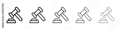 Auction icon for mobile concept and web design.