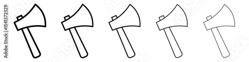 Axe icon for mobile concept and web design.