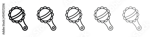 baby rattle icon for mobile concept and web design.