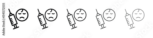 Baby Vaccination icon for mobile concept and web design.