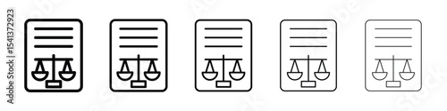 Balance sheet icon for mobile concept and web design.