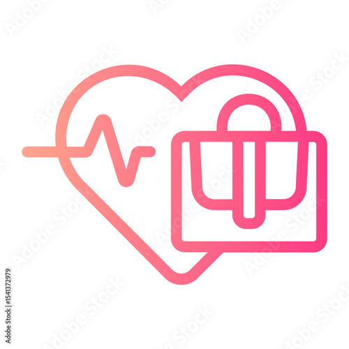 cardiogram gradient icon