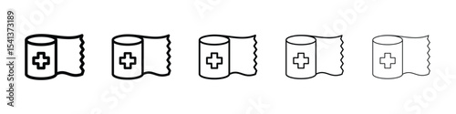 Bandage roll icon for mobile concept and web design.