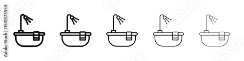 Bath icon for mobile concept and web design.