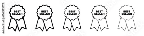 Best seller icon for mobile concept and web design.
