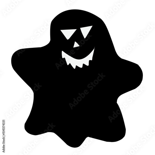 Halloween Ghost Silhouette vector