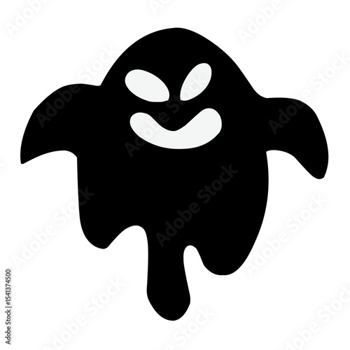 Halloween Ghost Silhouette vector