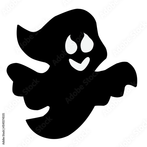 Halloween Ghost Silhouette vector