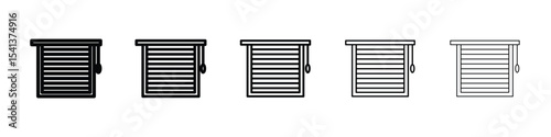 Blinds icon for mobile concept and web design.