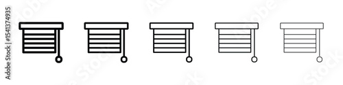 Blinds icon for mobile concept and web design.