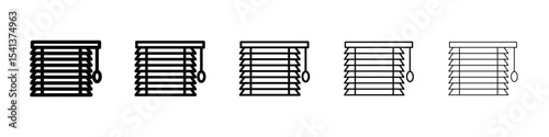 Blinds icon for mobile concept and web design.