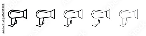 Blow dryer icon for mobile concept and web design.