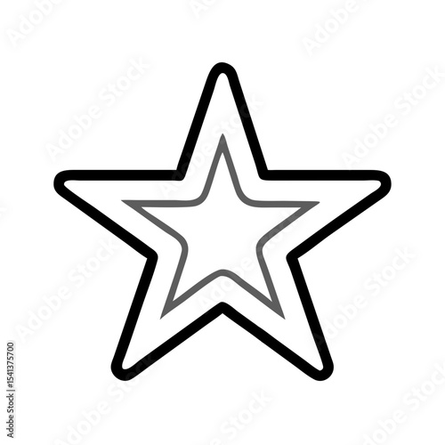 Star icon with little round corner 