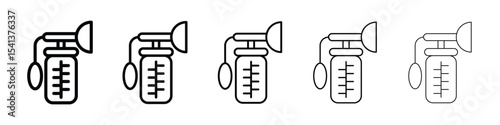 Breast pump icon for mobile concept and web design.