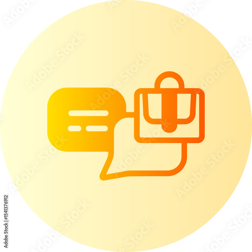 dialogue gradient icon