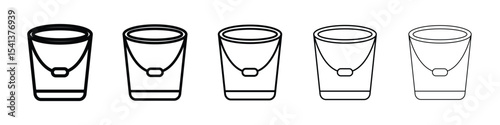 Bucket icon for mobile concept and web design.