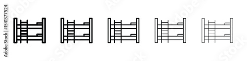 Bunk bed icon for mobile concept and web design.