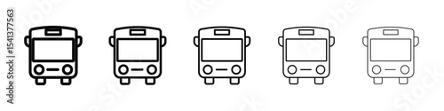 Bus icon for mobile concept and web design.